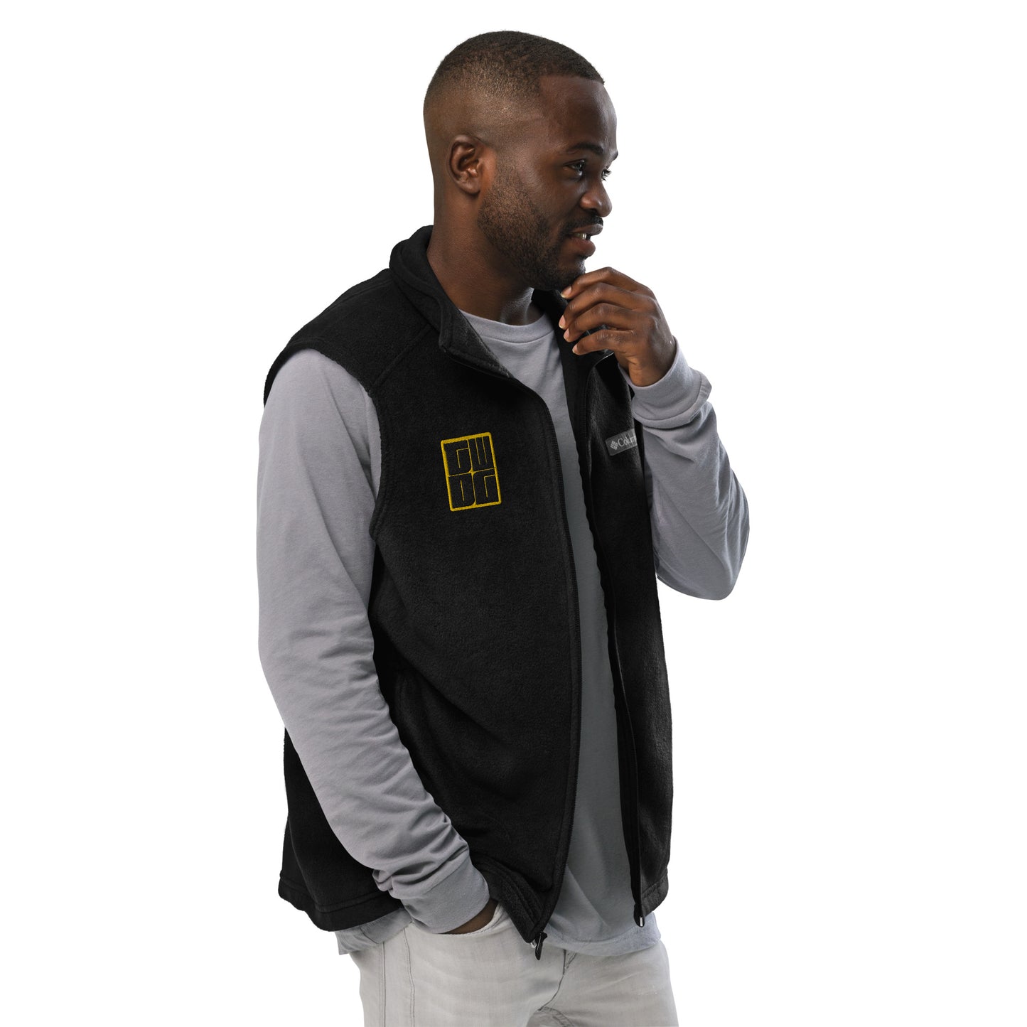 TWDG Embroidered Men’s Columbia fleece vest