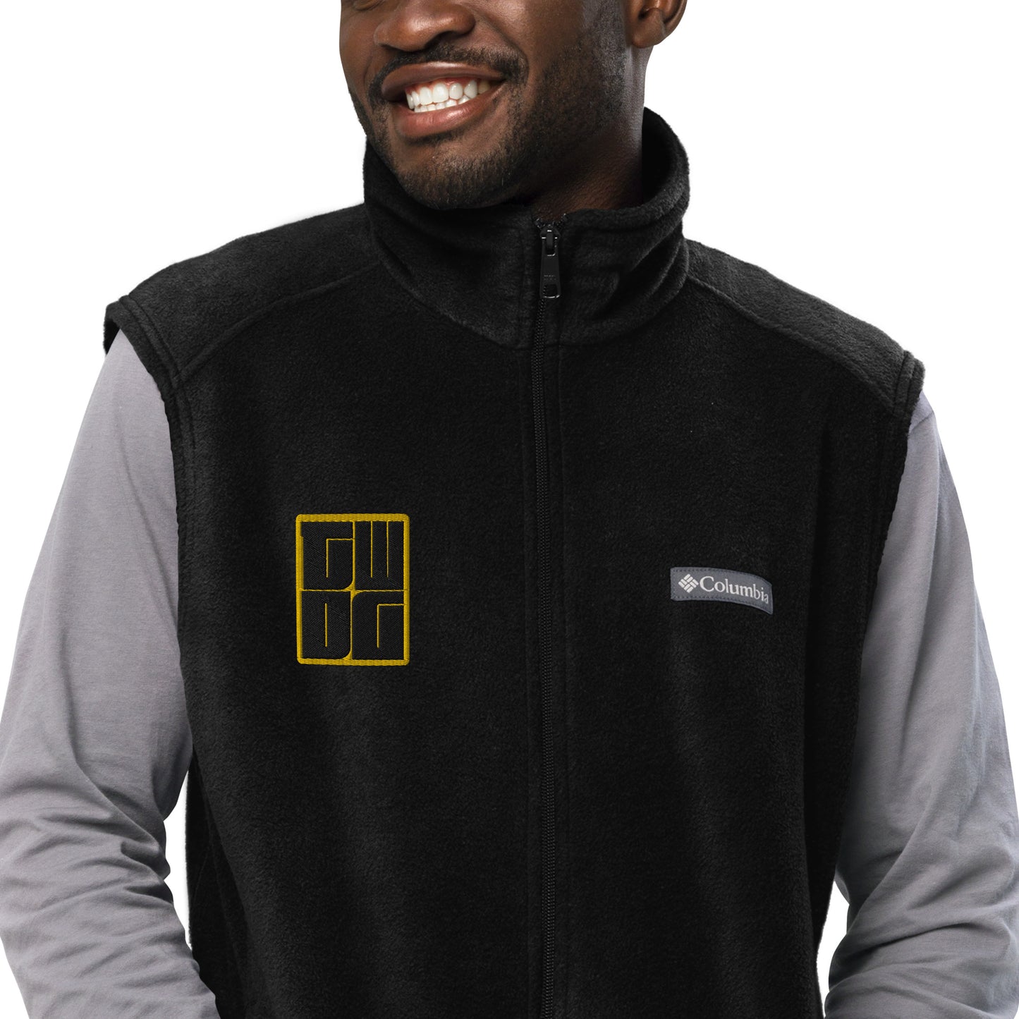 TWDG Embroidered Men’s Columbia fleece vest