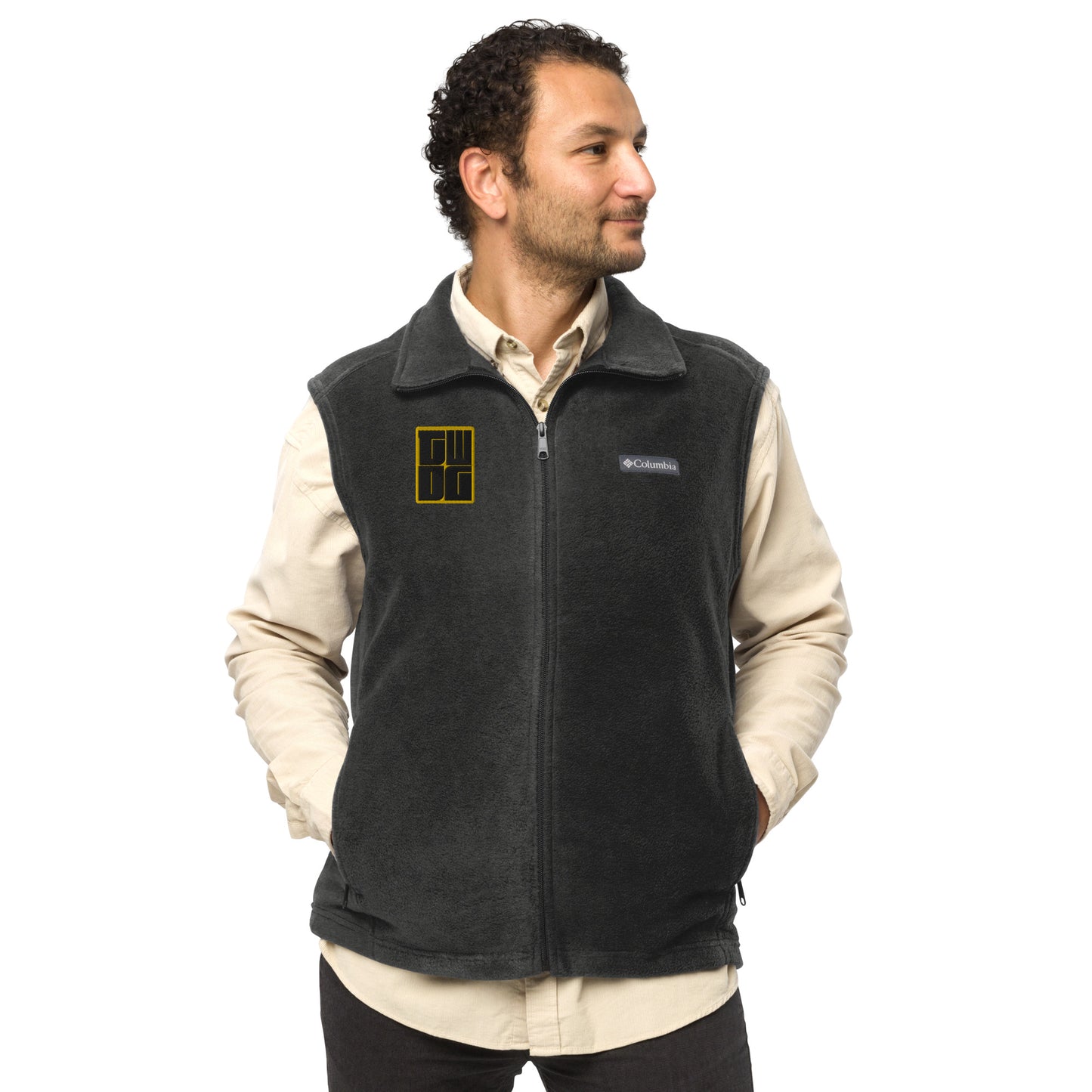 TWDG Embroidered Men’s Columbia fleece vest