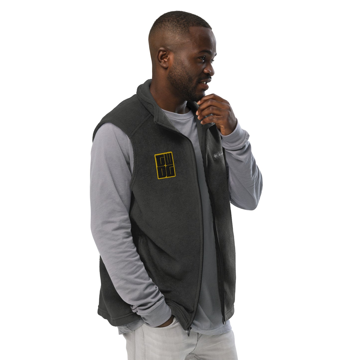 TWDG Embroidered Men’s Columbia fleece vest