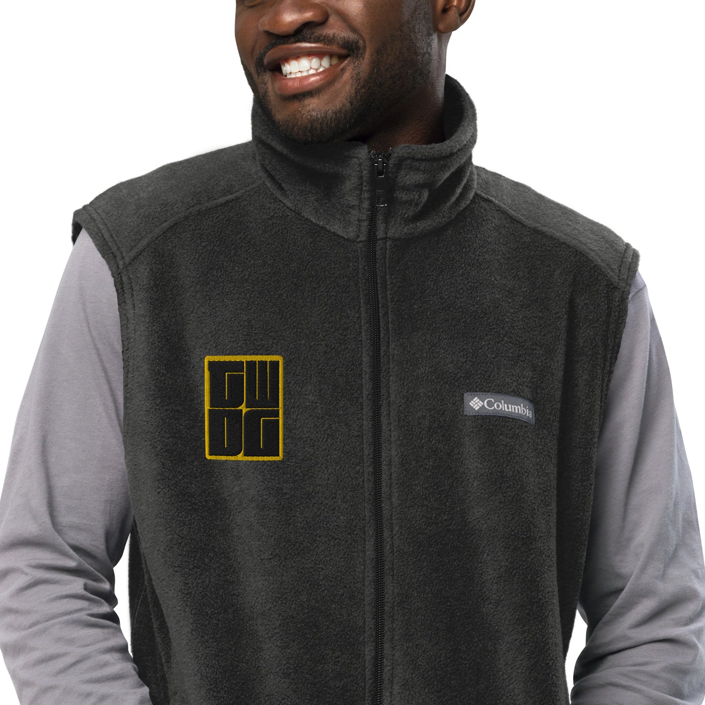 TWDG Embroidered Men’s Columbia fleece vest