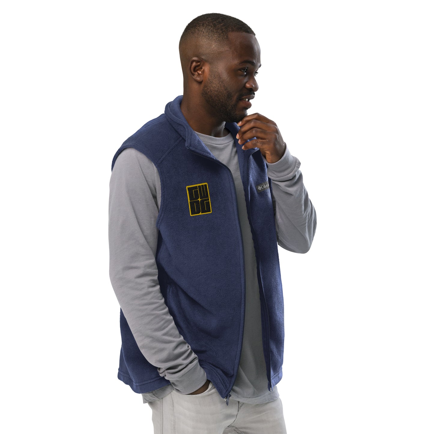 TWDG Embroidered Men’s Columbia fleece vest