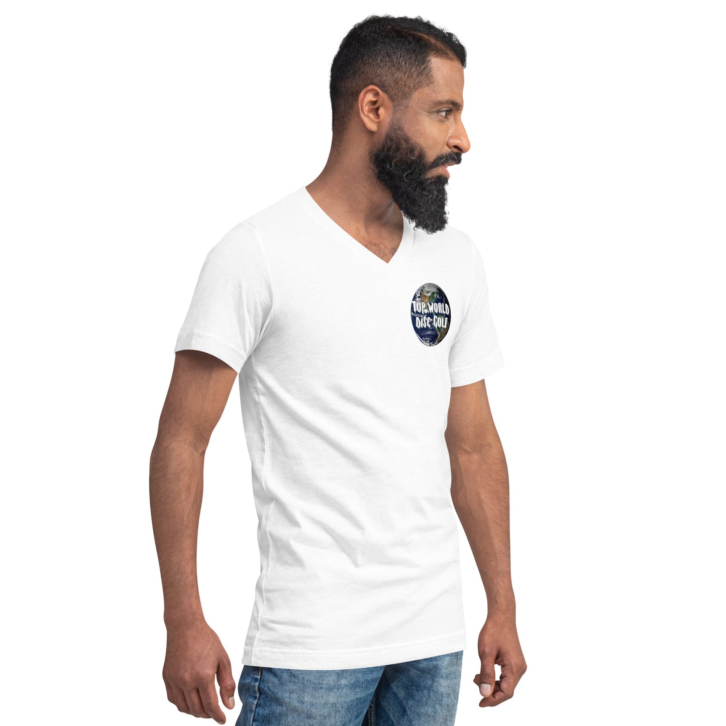 Globe Unisex Short Sleeve V-Neck T-Shirt