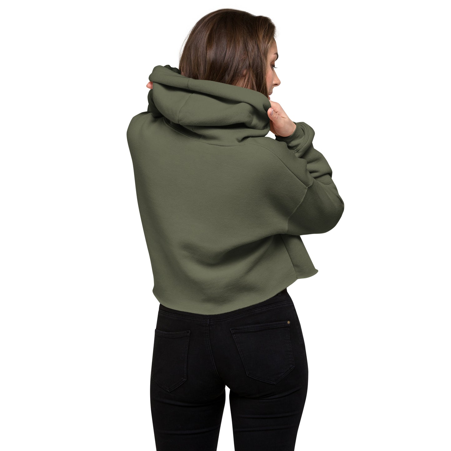 Full Color Logo Crop Hoodie