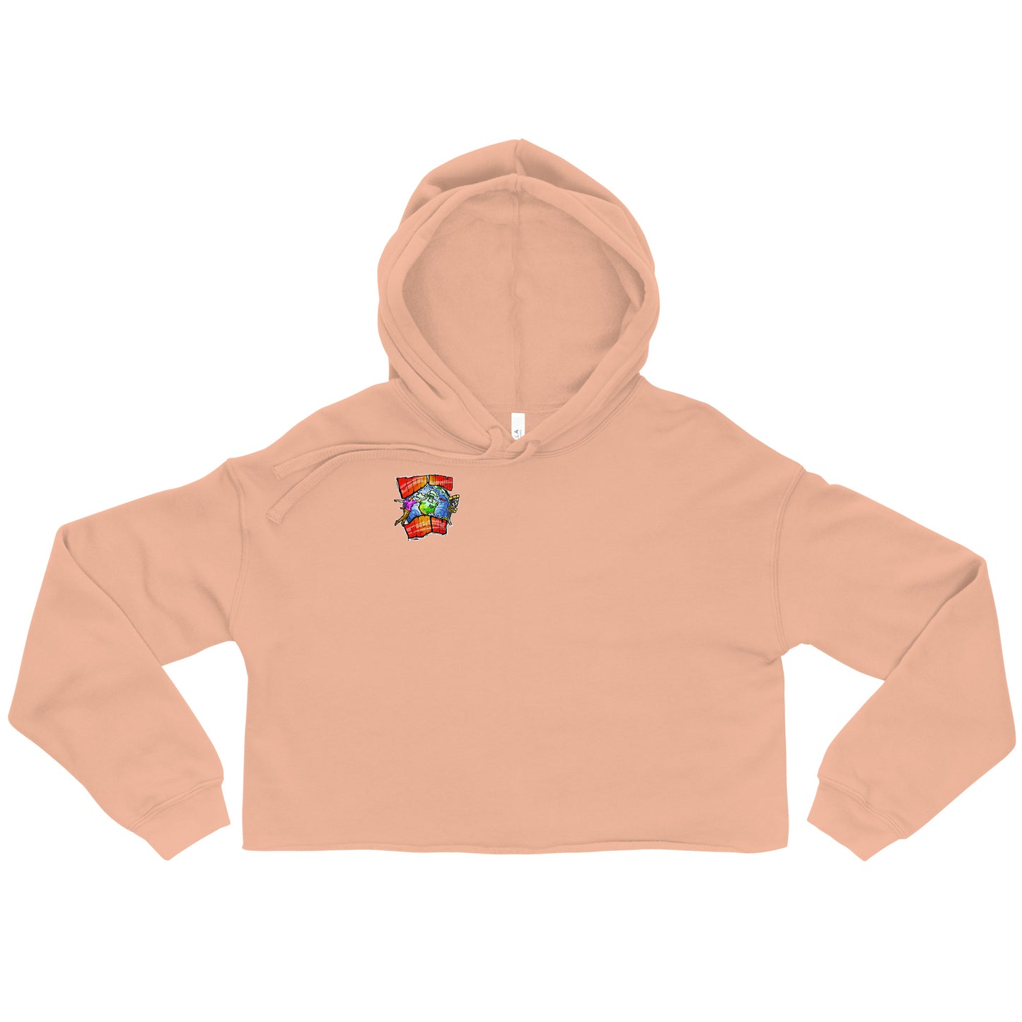 Full Color Logo Crop Hoodie