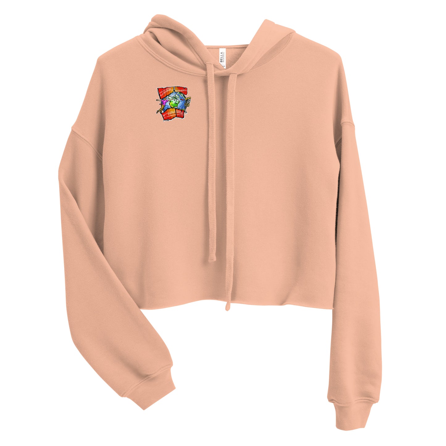 Full Color Logo Crop Hoodie